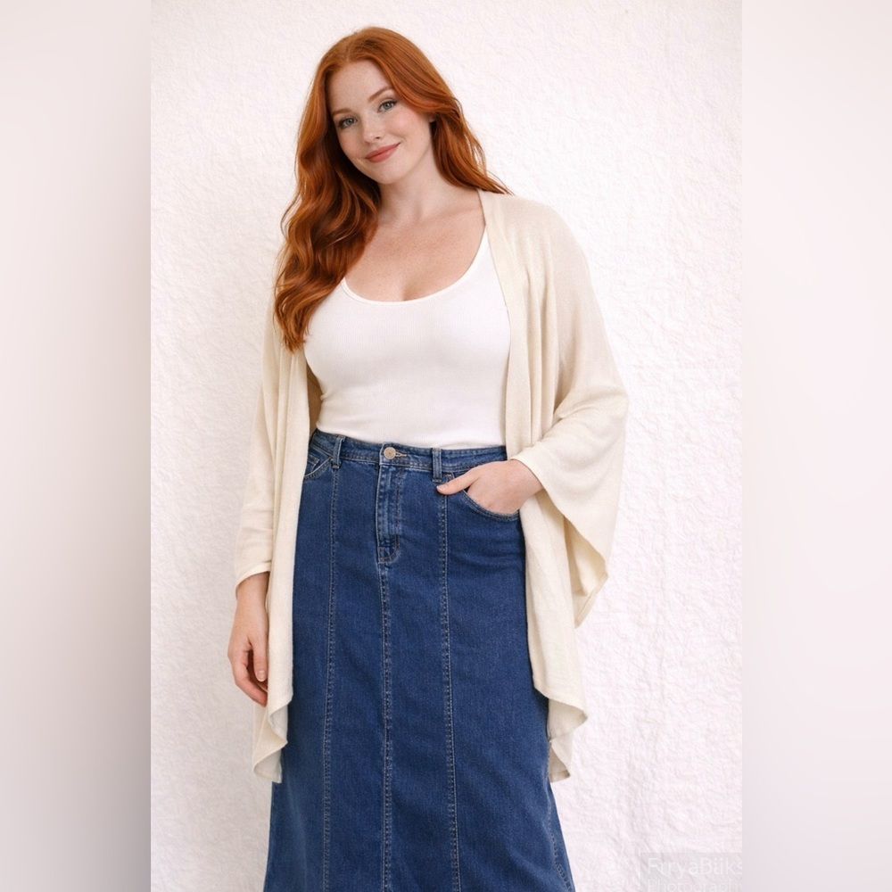 TanJay Denim Midi Skirt – Classic Blue – Size 16